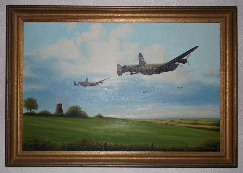 "Lancasters" Oil on canvas by Keith Aspinall